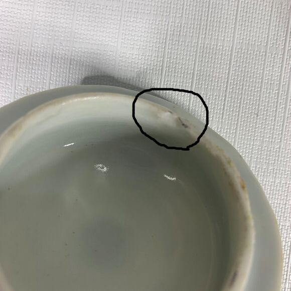 Hand Painted Vtg Nippon Sugar Bowl Purple Violet Victorian Antique Cottaecore - Picture 10 of 10